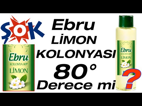 Şok market Ebru  Limon Kolonyası 80 derece mi?  ölçtüm!  #kolonya #şok