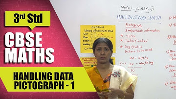 3rd Std CBSE Maths Syllabus | Handling data  - Pictograph - 1 | CBSE Maths Part-133