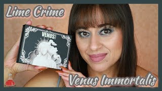 LimeCrime Venus Immortalis Palette | Review, Swatches, Cool Toned Eyeshadow Look