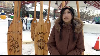 Students at St. John's High School in Winnipeg selected to build a warming hut