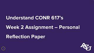 Personal Reflections: Analysis & Synthesis | ACU Online Writing Center