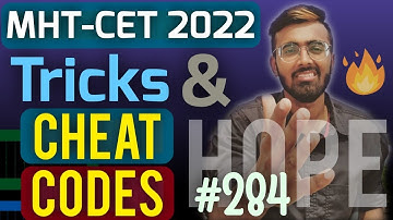 MHT-CET 2022: Calculus & Co-ordinate Geometry Tukka Tricks🔥🔥| Tricks & Cheat Codes #284 #mhtcet2022
