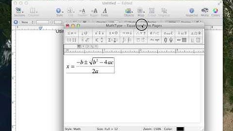 Using MathType in iWork 09 Part 1 of 3