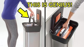 This Trash Can Has a Brilliant Feature!