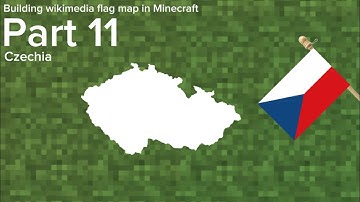 Building a wikimedia flag map in Minecraft part 11: Czechia