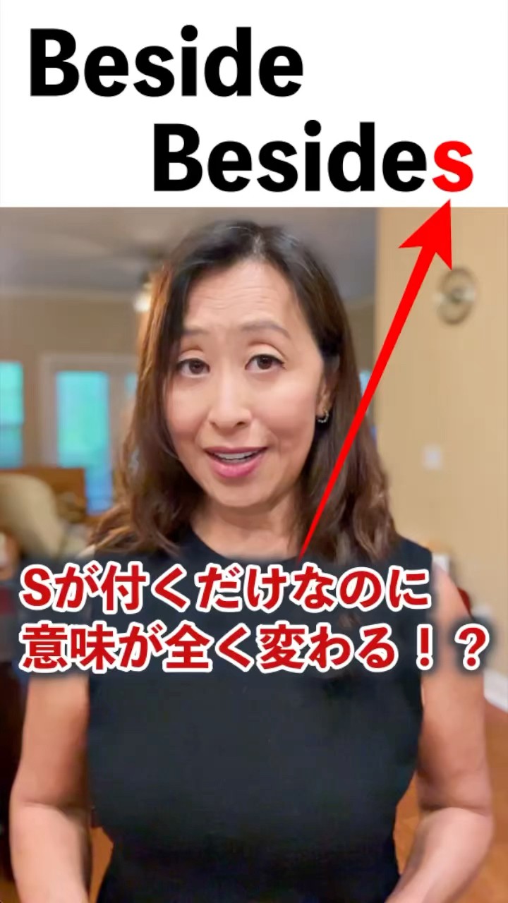 besideさま専用❗️ 衝撃】BesideとBesides「s」一文字で意味が激変！混同すると恥ずかしい