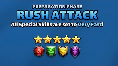 Empires and Puzzles 5⭐️ Tournament Rush Attack Defence set up