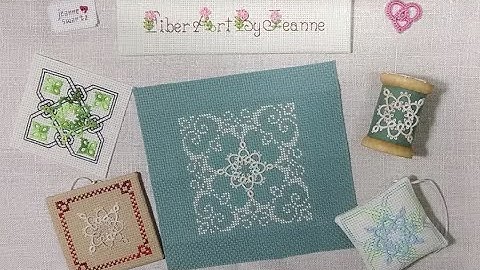 Shuttle tatting - more tatted square examples