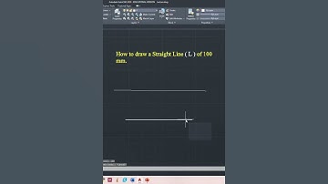 3.  Draw a Straight line (L) in AutoCAD