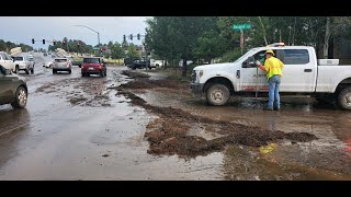 Monsoon causes flooding in burn scars