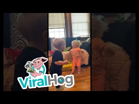 Babies Fight Over Toys || ViralHog