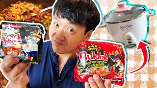 EXTREME SPICY Buldak FRIED RICE in a Rice Cooker! I Could Eat This EVERYDAY