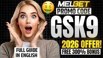 Melbet Promo Code - GSK9 Get 300% bonus instantly | How to open Melbet Vip Account | #melbet