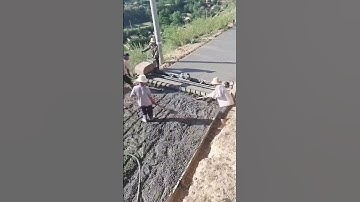 Concrete pavement single-axis leveling process