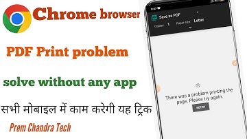 PDF print problem in chrome browser without any app