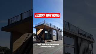 The Ultimate Luxury Container Home with a Rooftop Deck! ✨ #containerhome #tinyhouse