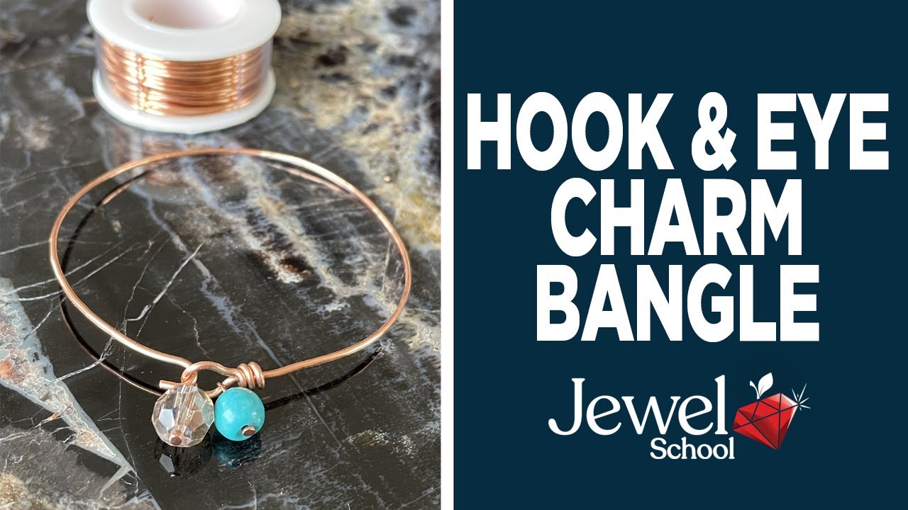 How to Make a Hook and Eye Charm Bangle