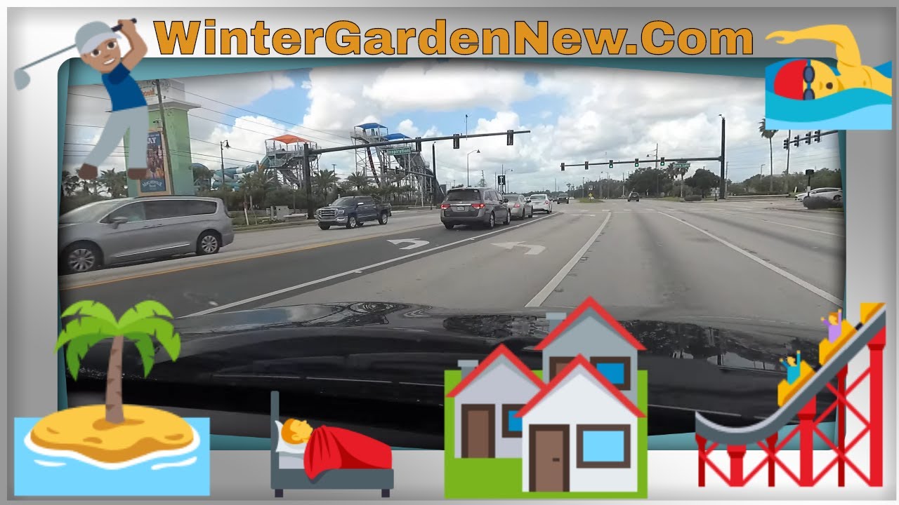 US 192 Kissimmee Margaritaville to Southern Winter Garden The Grove Resort, Avalon Road Drive