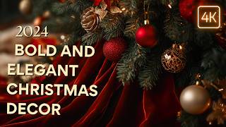 Bold and Elegant Christmas Decor Ideas 2024: Decorating an Unforgettable \& Luxurious Holiday Season