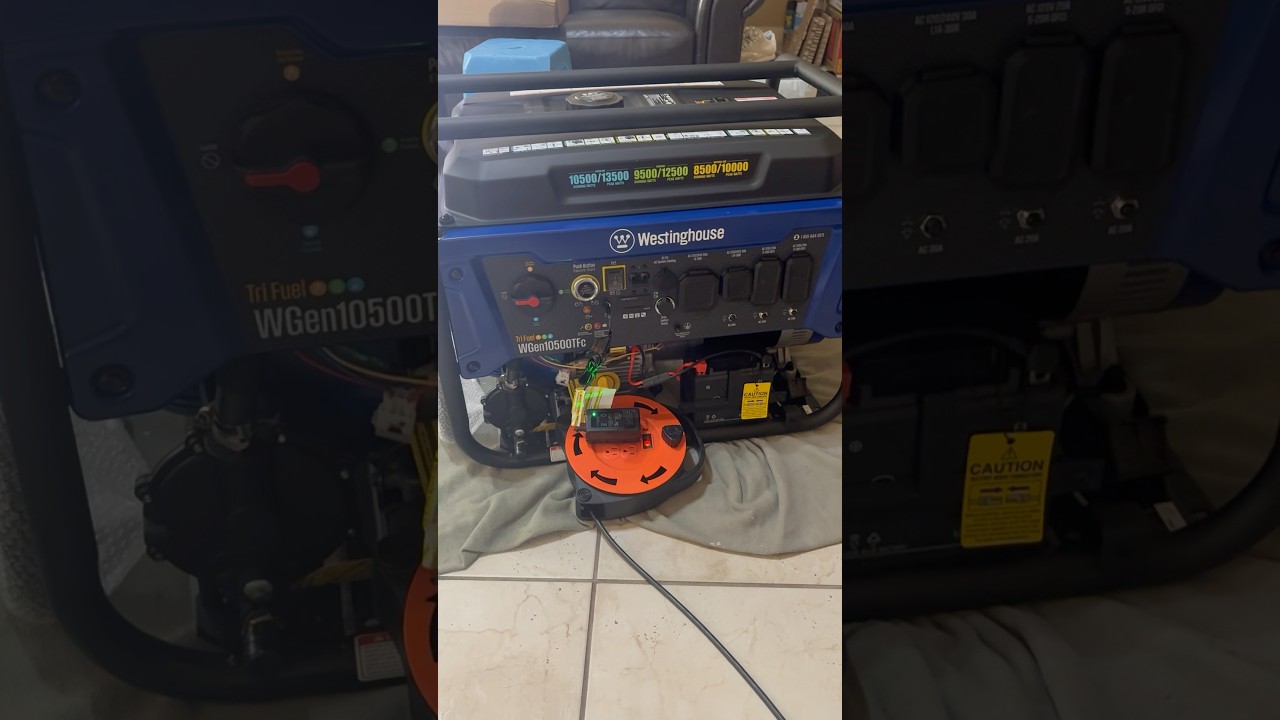 Westinghouse 13,500 Watts Generator Battery Charge - YouTube