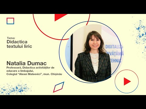 Didactica textului liric - Natalia Dumac