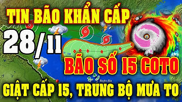 Tin bão Mới Nhất | Dự báo thời tiết hôm nay ngày mai 28/11 | dự báo thời tiết 3 ngày tới #thoitiet