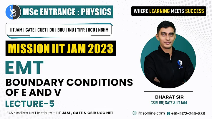 IIT JAM: Electric Field Boundary Conditions In Electromagnetic Theory Physics