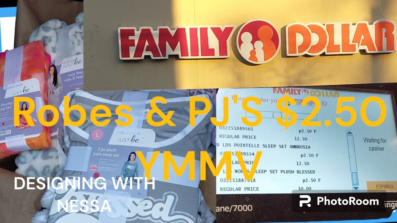 Family dollar Robes and pajamas 2.50 Let's go ! 2/19/2024 YMMV . YouTube
