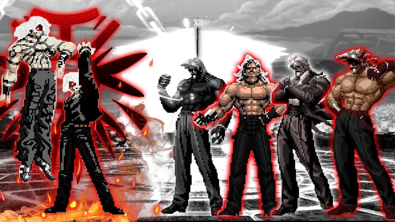 [KOF Mugen] Orochi Element Kyo LV 3 Vs Ultimate Rugal Team - YouTube