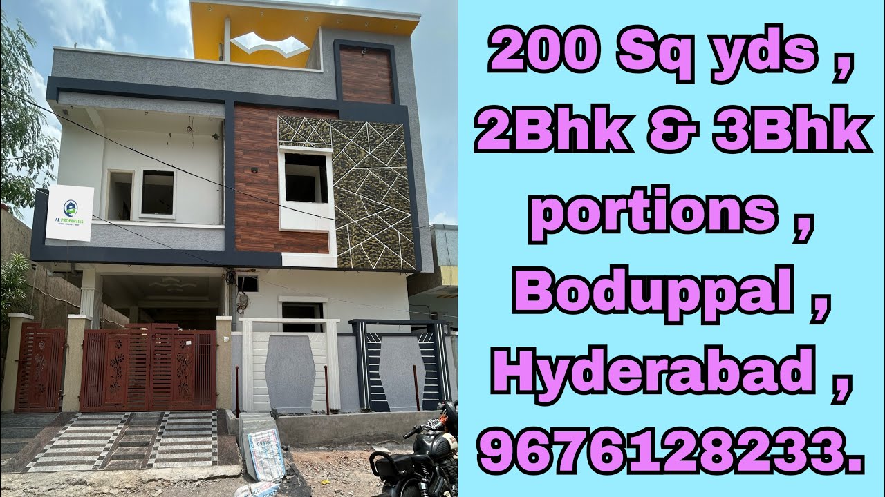 3Bhk Independent House For Sale Hyderabad Boduppal 9676138233