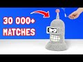 How to make BENDER from Matches - Match Chain Reaction Experiment