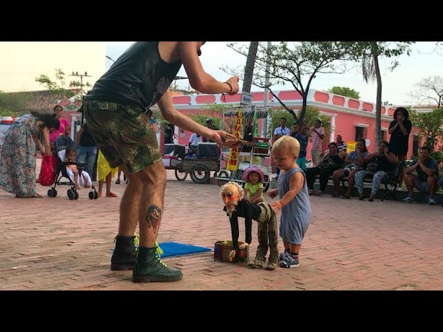 DANCE BATTLE in Colombia: BABY Max vs. STREET ARTIST!!! Look at these moves!