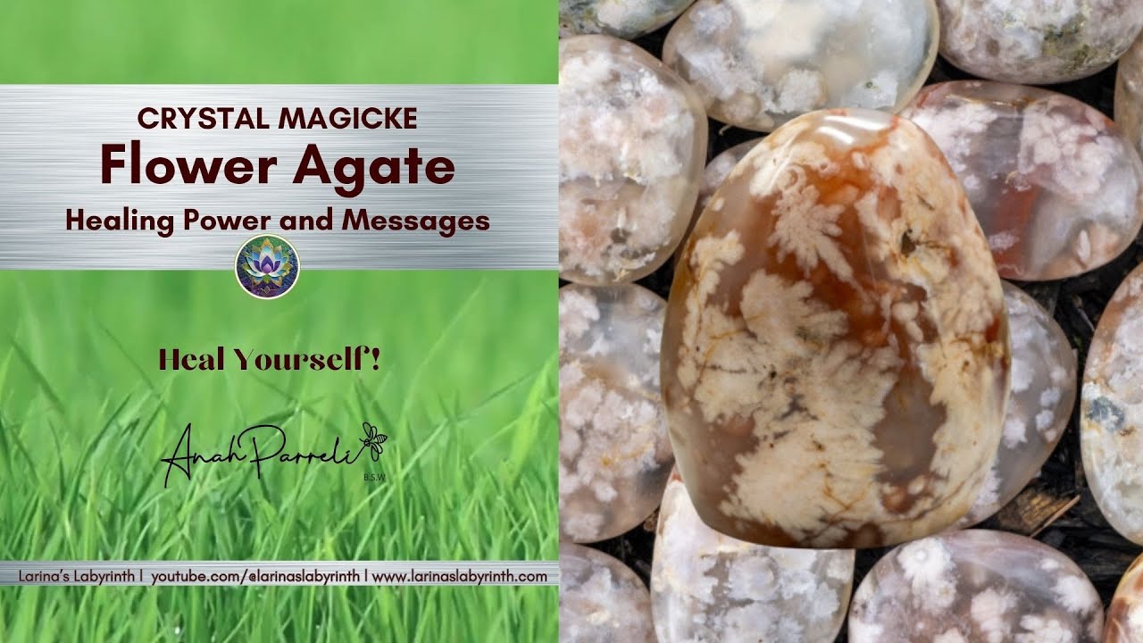 C87 Crystal Magicke | FLOWER AGATE| Stone of Emotional Self Mastery and Personal Growth