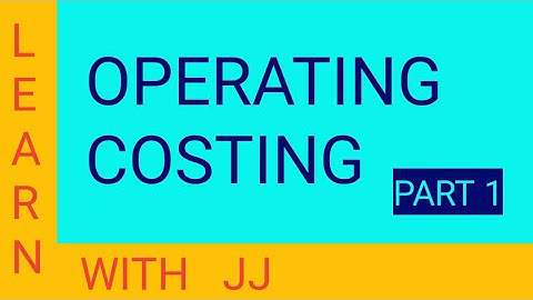 Operating costing - Part 1calculation of running kms and passenger kms