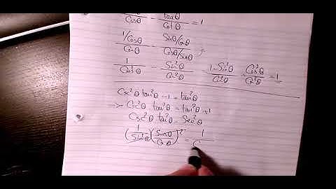 csc^2xtan^2x 1=tan^2x Verifying Trigonometric Identities, How to Verify Trig Identities