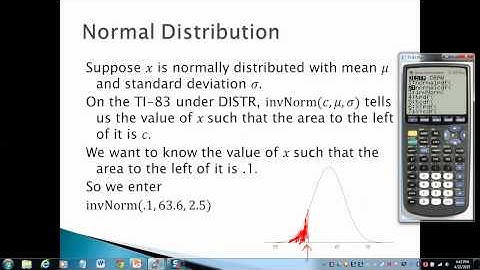 Normal Distribution Part 2 (TIU Math Dept)