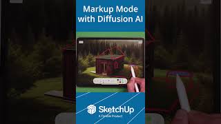 MarkUp mode with Diffusion AI  #sketchup #ai