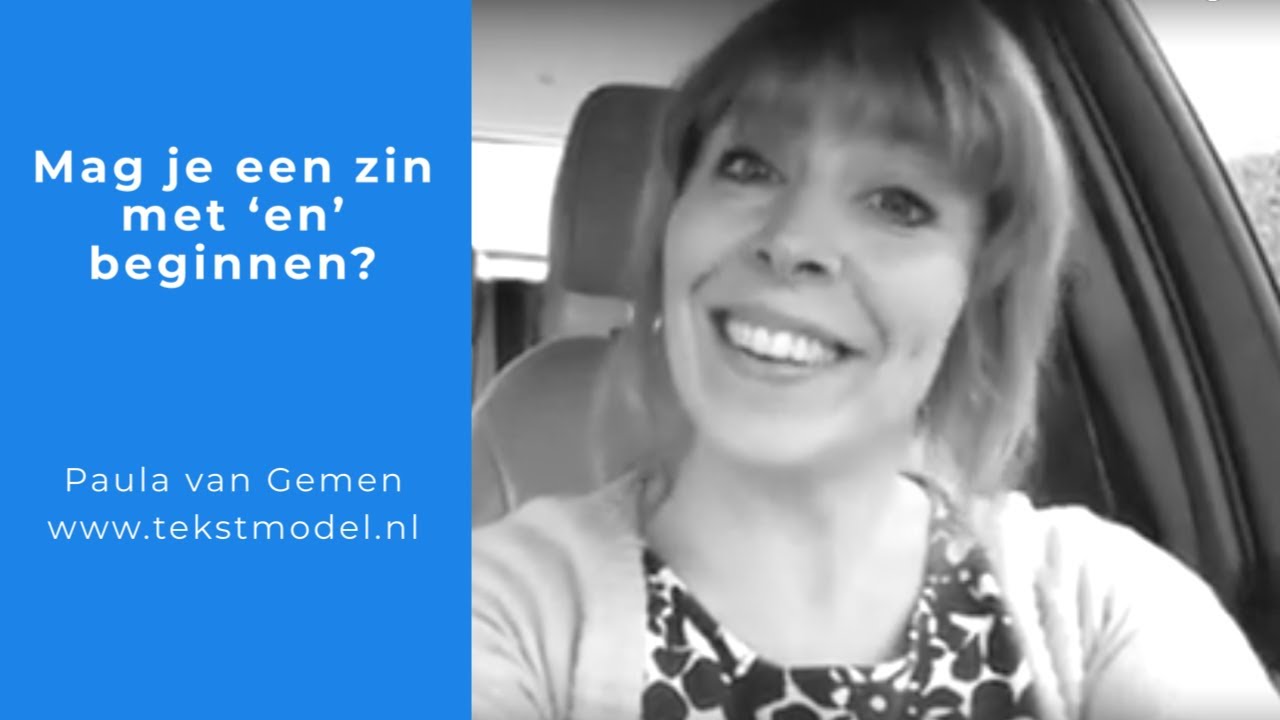 Mag je een zin met ‘en’ beginnen? - YouTube