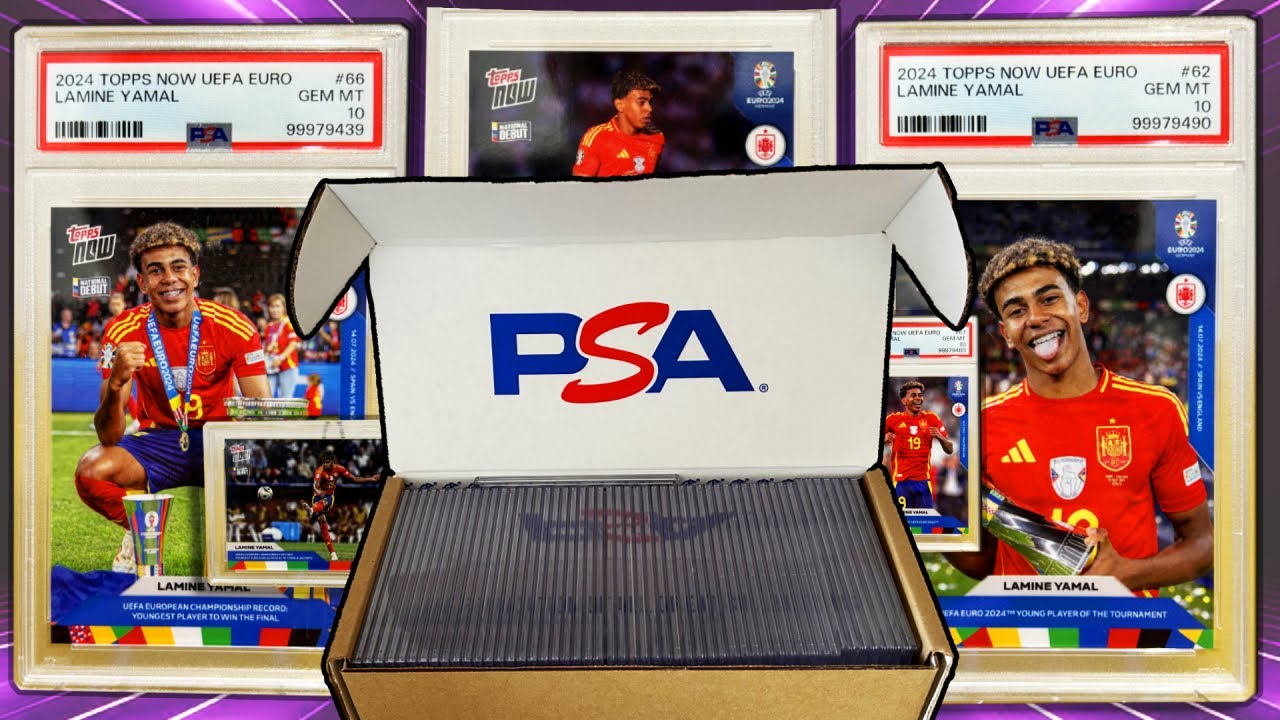 Me LLEGAN 79 CROMOS CERTIFICADOS Por PSA GRADING Y Me SALEN Varios LAMINE YAMAL NOTA 10!!