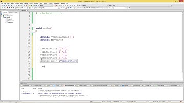 16 Programmation en langage C les tableau partie 1