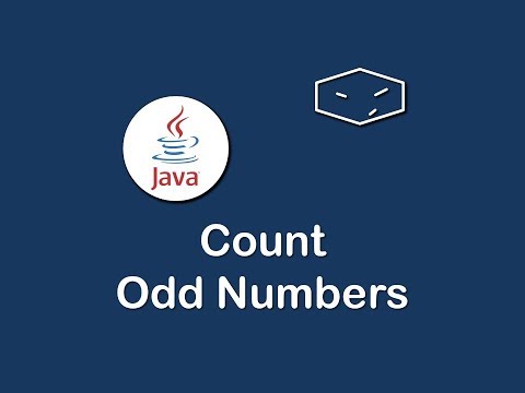 count odd numbers in java