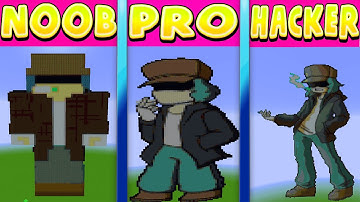 Minecraft Pixel Battle NOOB vs PRO vs HACKER FNF Garcello