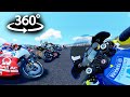 360°  Motorcycle Racing in First Person VR Video [Google Cardboard VR Experience] VR 360