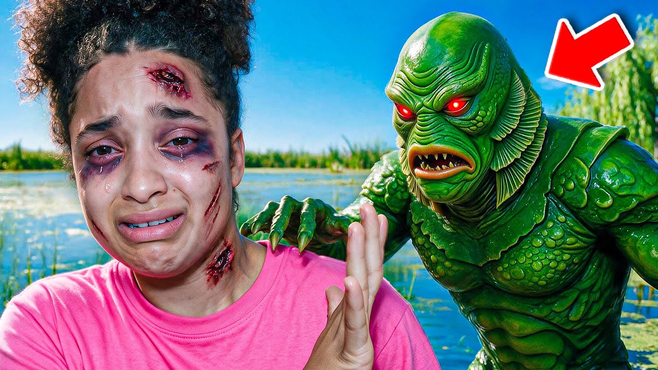 I WAS ATTACKED BY THE POND MONSTER.. LOOK AT MY FACE! 