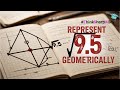 How to Represent √9.5 on the Number Line Geometrically | Class 9 Maths Construction