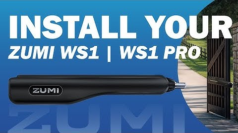 Safe, Smart, Stable for Every Home - ZUMI WS1 PRO Swing Gate Opener Installation Guide