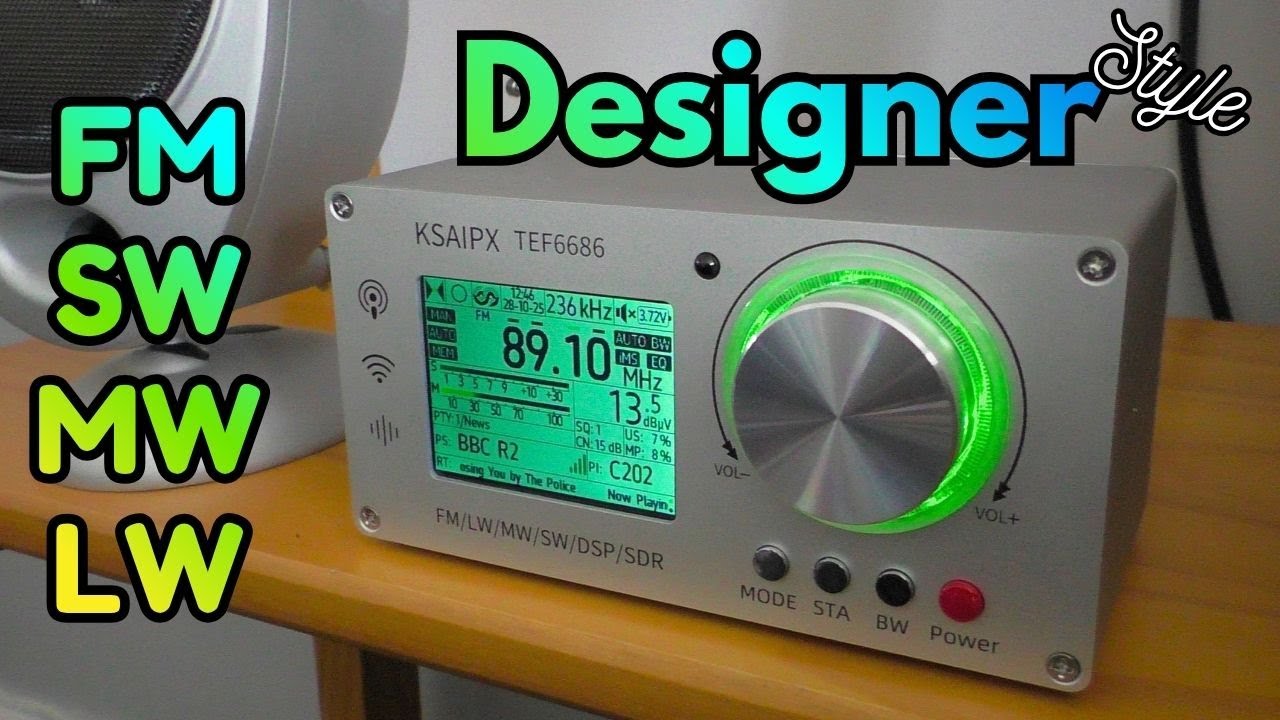 Shortwave Designer Alloy Radio Even Mrs Fred liked it ! - YouTube