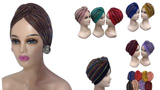 Diy........Simple Criss-Cross Turban Cap You Can Make and Start Cashing Out. |House of Dehella| #diy