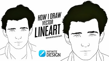 How I Draw Vector LINEART 🖋️ || Use Lazy Tool || Infinite Design