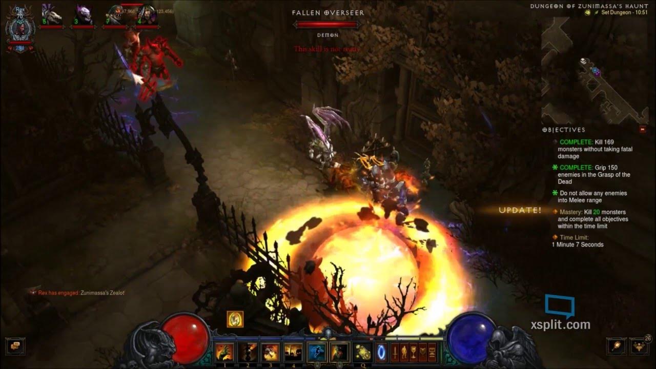 [Diablo 3] Zunimassa Set Dungeon Guide Witch Doctor YouTube